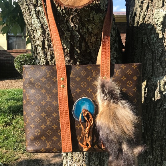 SOLD Revamped Mono Luco Louis Vuitton Tote - Picture 1 of 8